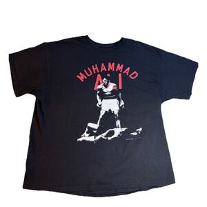 Muhammad Ali Shirt Mens 2XL Black Graphic